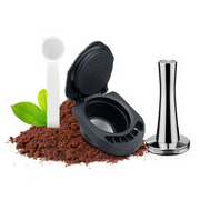 Simplecoffee Wiederverwendbare Nespresso-Kapsel aus Edelstahl gefüllt mit frisch gemahlenem Kaffee – nachhaltige Alternative zu Einwegkapseln