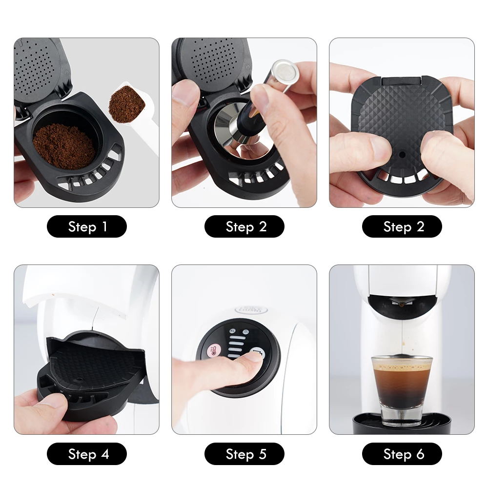 Simplecoffee Wiederverwendbare Nespresso-Kapsel aus Edelstahl gefüllt mit frisch gemahlenem Kaffee – nachhaltige Alternative zu Einwegkapseln