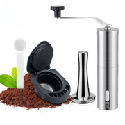 Simplecoffee Wiederverwendbare Nespresso-Kapsel aus Edelstahl gefüllt mit frisch gemahlenem Kaffee – nachhaltige Alternative zu Einwegkapseln