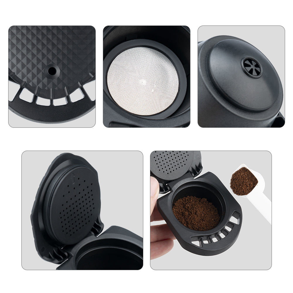 Simplecoffee Wiederverwendbare Nespresso-Kapsel aus Edelstahl gefüllt mit frisch gemahlenem Kaffee – nachhaltige Alternative zu Einwegkapseln