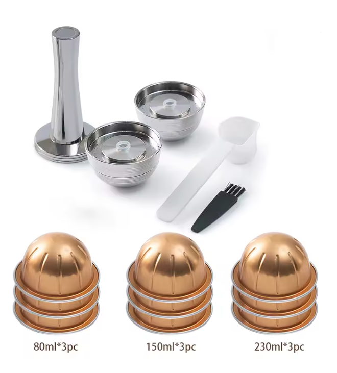 Simplecoffee - Nespresso Vertuo Next + Pop wiederverwendbare Kapseln