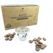Simplecoffee Wiederverwendbare Nespresso-Kapsel aus Edelstahl gefüllt mit frisch gemahlenem Kaffee – nachhaltige Alternative zu Einwegkapseln